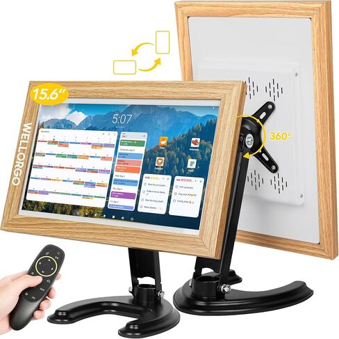 24" Digital Calendar, Electronic Smart Calendar for wall, Family Daily Planner/Chores Chart for Kids, Touch Screen with Remote, Streaming Apps Available, Adjustable Wall Mount & Picture Frame in Saudi Arabia