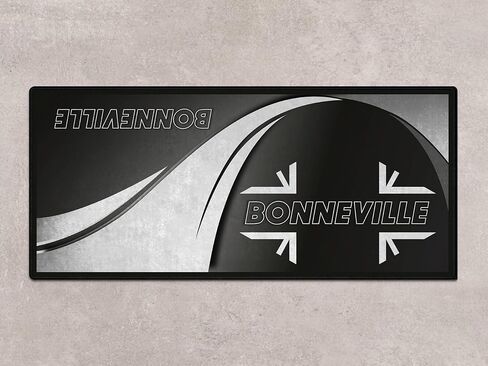 MPM Motorcycle Mat for Bonneville Models Washable Non-Slip Oil & Water Resistant Parking Pitmat for Garage, Showroom, Workshop Use | Size 2: 102 x 47/260 x 120 cm in Saudi Arabia