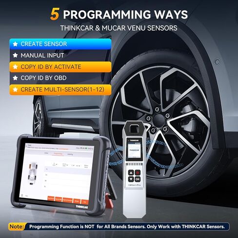 مجموعات THINKSCAN 689BT TPMS، أداة تشخيص الماسح الضوئي obd2 الاحترافية مع TPMS، أداة استشعار التنشيط/القراءة/التعلم مع VENU iPro، أجهزة استشعار البرمجة (حزمة في 315/433 ميجا هرتز VENU5) فقط in Kuwait