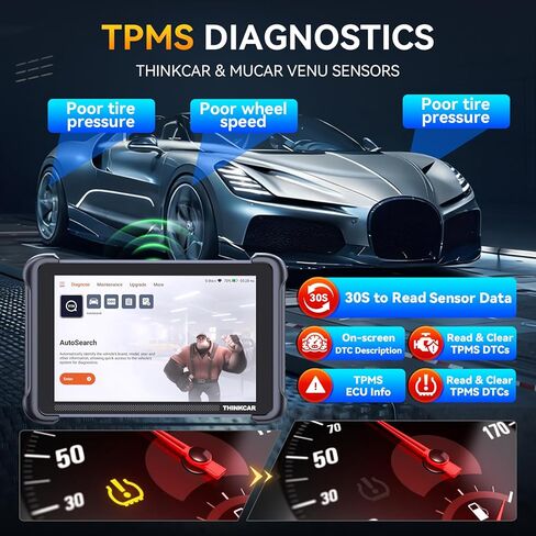 مجموعات THINKSCAN 689BT TPMS، أداة تشخيص الماسح الضوئي obd2 الاحترافية مع TPMS، أداة استشعار التنشيط/القراءة/التعلم مع VENU iPro، أجهزة استشعار البرمجة (حزمة في 315/433 ميجا هرتز VENU5) فقط in Kuwait