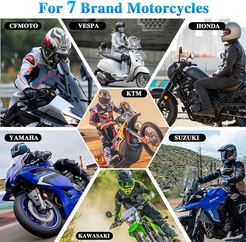 T1 Motorcycle Scanner, OBD2 Euro 5 Motorcycle Scan Tool, 3.5'' LCD Diagnostic Tool with ABS ECU Scan, Battery Test and Service Reset for Honda Yamaha Kawasaki Suzuki KTM CFMOTO Vespa in Saudi Arabia