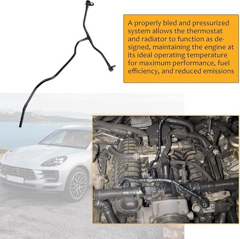 94610602660 Coolant Vent Line Breather Hose Line Fit for Porsche Panamera 2010-2016, Porsche Cayenne 2010-2019, Porsche Macan 2015-2019 in Saudi Arabia