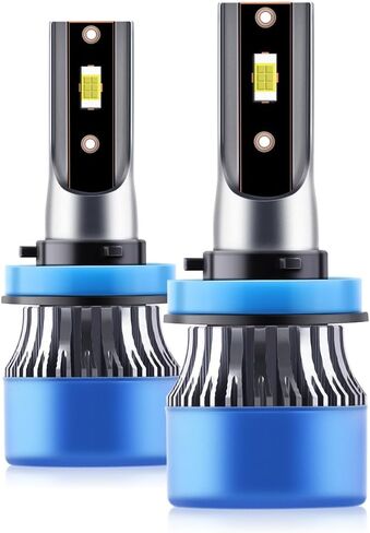 LED Headlight and Fog Light Bulbs for Chevy Tahoe 2007-2019, 6-Pack H11 Low Beam, 9005 High Beam, 5202 Fog Lights, 6500K White, 300% Brighter with Built-in Fan in Kuwait