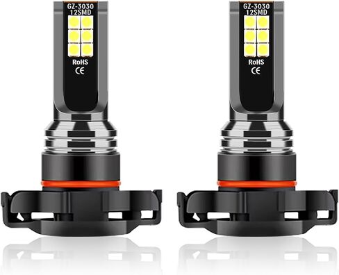 LED Headlight and Fog Light Bulbs for Chevy Tahoe 2007-2019, 6-Pack H11 Low Beam, 9005 High Beam, 5202 Fog Lights, 6500K White, 300% Brighter with Built-in Fan in Kuwait