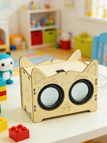 مجموعة سماعات بلوتوث DIY، حرفة تعلم الفيزياء التعليمية مع مكبرات صوت مزدوجة، البطارية غير متضمنة in Kuwait