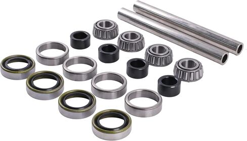 DVPARTS 2X Kit ترقية محمل العجلة الأمامية ومجموعة إعادة بناء المحور المتوافقة مع Scag 43583 482621 482622 43584 أكمام المحور الصلب 304 المصنوعة من الفولاذ المقاوم للصدأ والأختام المحملة بنابض in Kuwait