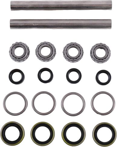 DVPARTS 2X Kit ترقية محمل العجلة الأمامية ومجموعة إعادة بناء المحور المتوافقة مع Scag 43583 482621 482622 43584 أكمام المحور الصلب 304 المصنوعة من الفولاذ المقاوم للصدأ والأختام المحملة بنابض in Kuwait
