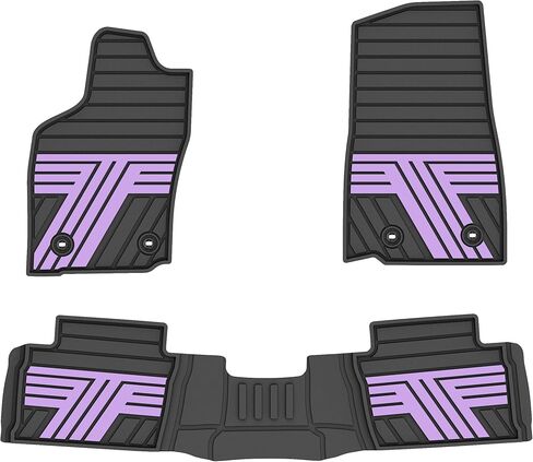 All Weather Floor Mats Custom Fit for Toyota Tacoma 2024-2026 (Not fit Hybrid) Waterproof Heavy Duty Anti-Slip Car Mats, 1st & 2nd Row Full Black in Saudi Arabia