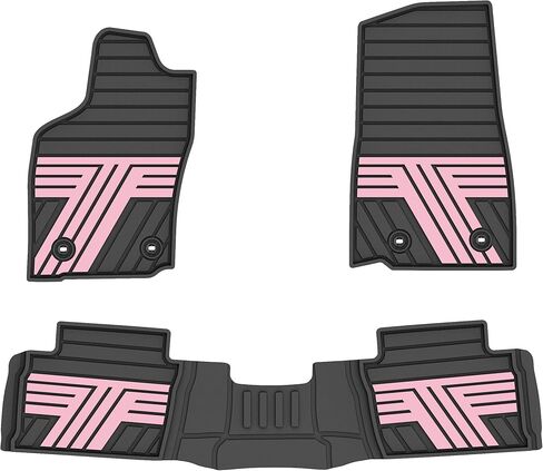 All Weather Floor Mats Custom Fit for Toyota Tacoma 2024-2026 (Not fit Hybrid) Waterproof Heavy Duty Anti-Slip Car Mats, 1st & 2nd Row Full Black in Saudi Arabia