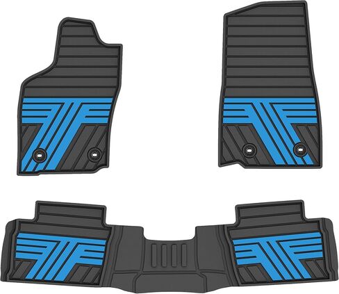 All Weather Floor Mats Custom Fit for Toyota Tacoma 2024-2026 (Not fit Hybrid) Waterproof Heavy Duty Anti-Slip Car Mats, 1st & 2nd Row Full Black in Saudi Arabia