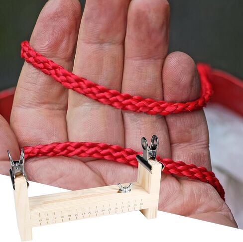 Utoolmart الخشب سوار الرقصة، قابل للتعديل طول Paracord الرقصة صانع سوار DIY اليد الحياكة صانع معصمه للأساور القلائد سيارة الشنق مع 2 المشابك in Kuwait