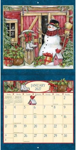Heart and Home 2027 Mini Wall Calendar by Susan Winget in Kuwait