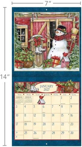 Heart and Home 2027 Mini Wall Calendar by Susan Winget in Kuwait