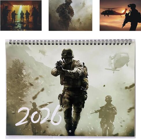 2026 Calendar Monthly Planner, 2026 Wall Calendar, Calendar 2025-2026, Calendar that Honors the Military in Saudi Arabia