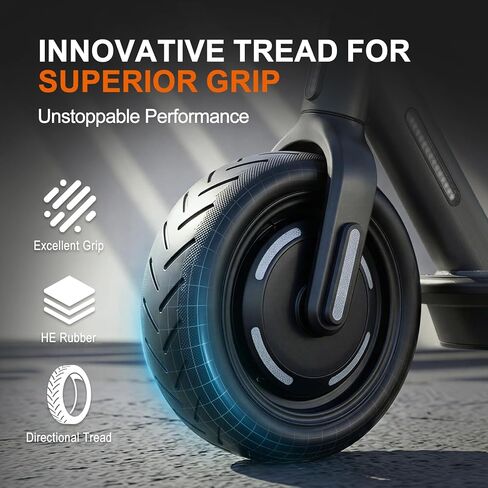 EMERK 8.5×2 Electric Scooter Tire & Tube Set (1 Pack), Fits 50/75-6.1, Compatible with Gotrax GXL V2, Xiaomi M365 & Pro, Pneumatic Replacement Wheel, Straight Valve, 2 Tire Levers Included in Saudi Arabia