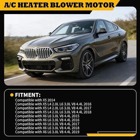 HVAC سخان منفاخ المحرك الجمعية متوافق مع X5 2014 2016 2017 2018 X6 2015-2019 3.0L 4.4L استبدال 64119291177 PM4933 BM10055C in Kuwait