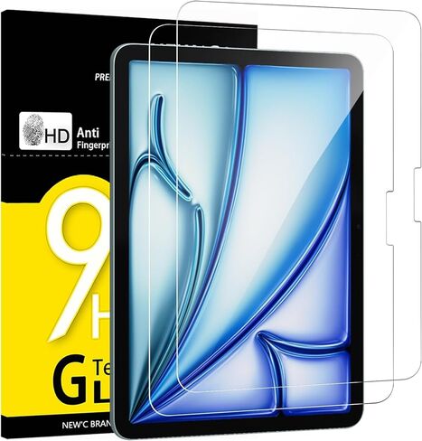 NEW'C Pack of 2 Tempered Glass Screen Protectors for iPad Air 3 (10.5 Inch 2019 Model) and iPad Pro 10.5 2017 Screen Protector Film – 0.33 mm HD Ultra Clear – Alignment Tool Included in Saudi Arabia
