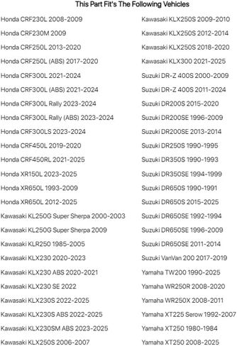 الزجاج الأمامي العالمي TUSK لسيارة Honda XR150L 2023-2024 in Kuwait
