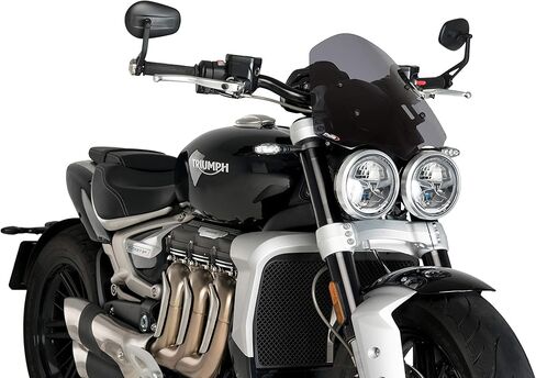 Puig Windshield NG Touring Triumph Rocket 3 20، دخان داكن in Kuwait