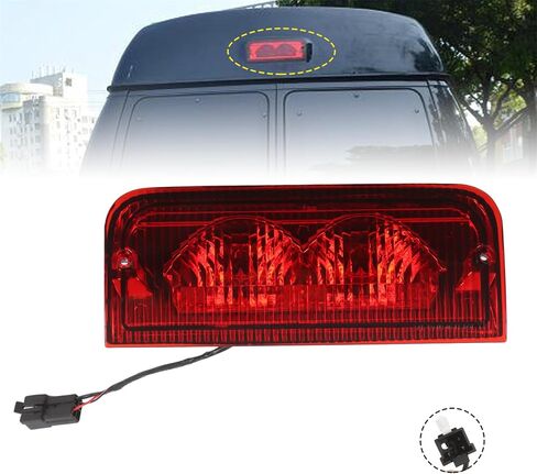 ضوء الفرامل الثالث الثالث متوافق مع Econoline E150 E250 E350 E450 E550 1992-2022 مصباح ضوء إيقاف مركزي مرتفع Repalce 923-290 6C2Z13A613B F2UZ13A613B XC2Z13A613BA in Kuwait