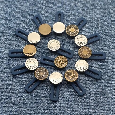 5PCS Button Extenders for Jeans, Waist Extenders for Pants for Women and Men, No Sew Waist Extensions in Kuwait
