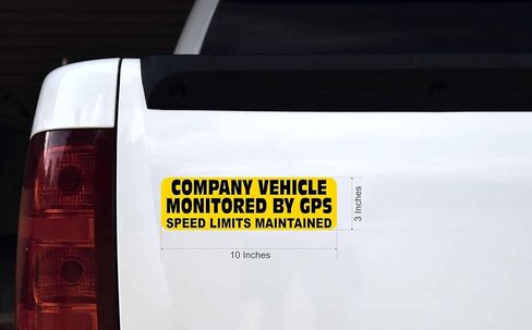 سيارة شركة ستيكر توك يتم مراقبتها بواسطة مغناطيس GPS، مقاس 10 في 3 بوصات in Kuwait