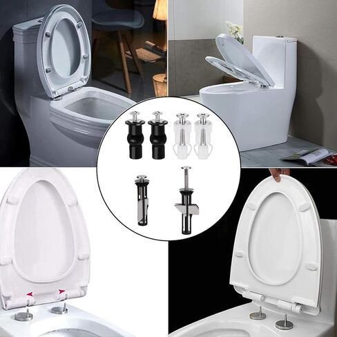 طقم الترباس مقعد المرحاض العالمي MUU ، مسامير ، إطلاق سريع ، سهلة التثبيت- مجموعة قطع غيار استبدال مقعد المرحاض ، ملحقات صيانة غطاء المرحاض ، إكسسوارات التثبيت (دائرة البراغي) in Kuwait