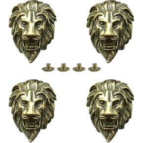 DUOLAI brass roaring lion wallet leather decorative buckle metal turnbuckle DIY leather products clothing accessories in Saudi Arabia