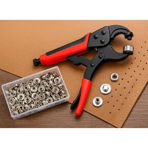 Heavy Duty Snap Fastener Kit – 210PCS Marine Grade Stainless Steel Snap Tool Set for Canvas, Boat Covers, Awnings, Fabric, Tents – Rustproof, Easy Installation, All-in-One Fastener Repair Kit-Red in Saudi Arabia