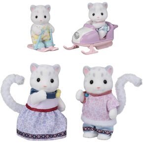 Sylvanian Families - 5814 Snow Leopard Family, Playset with Animal Figure, Velvety Animal Figures, Leopards, Toys for Children Aged 3 and Up in Saudi Arabia