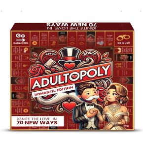 Adultopoly Couples Board Game - Romantic Date Night Game for Partners, Fun Relationship Building Activity, Anniversary and Valentine's Day Gifts for Him or Her in Saudi Arabia