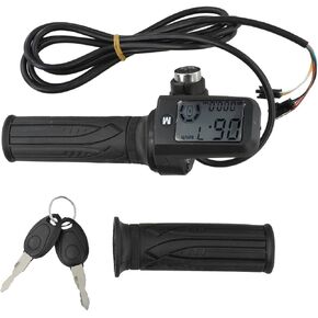 E-Bike Handlebar LCD Throttle Automatic Voltage Identification Hall Sensor for Compatible For Electric Bicycles Motorized Tricycles(8pin with 3 gear speed adjustment) in Kuwait