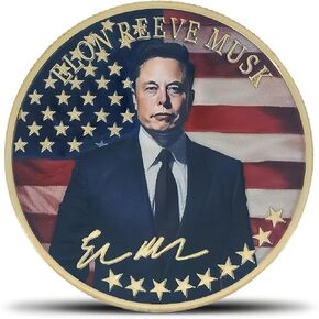 Elon Musk Challenge Coin Don't Confuse Schooling with Education Collectible Gift (Golden) in Kuwait