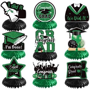 9PCS Graduation Table Decorations 2026 Pink and Black Congrats Grad Table Centerpiece Congratulate Graduation Table Toppers Graduation Decorations Party Supplies in Saudi Arabia