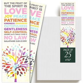 The Fruit of The Spirit Bookmarks, 2 x 6 inches, 25 Bookmarks in Saudi Arabia