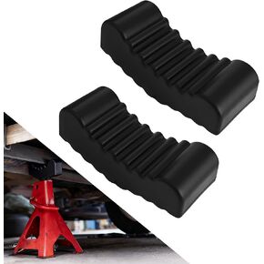 2PCS Jack Stand Pads, Floor Jack Pad, Universal Rubber Slotted Frame Rail Pinch Welds Protector, Car Accessories Non-Slip Adapter Elastic Support Cushion Fit 2-3 Tons Heavy-Duty Jacks Stands in Saudi Arabia