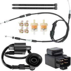 Ignition Coil Kit Fit for Polaris Scrambler 50 90 with Starter Relay Solenoid and Throttle Cable 0450471 for Polaris Sportsman 90, Predator 50 90 ATV Parts 2001-2006 in Saudi Arabia