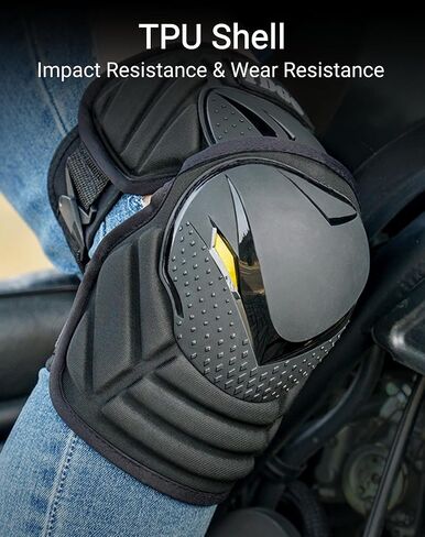 1 Pair Motorcycle Knee Shin Guard Pads Black Adjustable Knee Cap Pads Protector Crashproof Knee Armor for Motocross Dirt Bike Racing Mountain Biking in Saudi Arabia