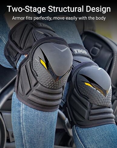 1 Pair Motorcycle Knee Shin Guard Pads Black Adjustable Knee Cap Pads Protector Crashproof Knee Armor for Motocross Dirt Bike Racing Mountain Biking in Saudi Arabia