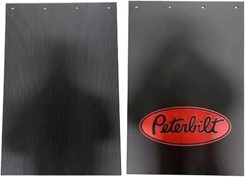 Peterbilt Trucks 24" x 36" x 1/2" Black & Red Proflex Rubber Semi Truck Mud Flaps-Set of 2 in Kuwait