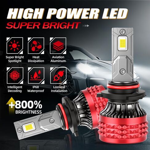 Light Bulbs Kit Compatible For Ford F-150 2015-2023, 6000K White Plug-and-Play Super Bright Lights Bulbs, 1:1 Real Size, Efficient Heat Dissipation, No Error, With Cooling Fan, 6Pack in Saudi Arabia