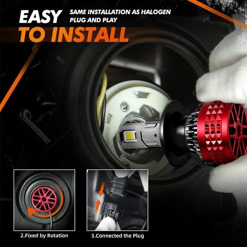 Light Bulbs Kit Compatible For Ford F-150 2015-2023, 6000K White Plug-and-Play Super Bright Lights Bulbs, 1:1 Real Size, Efficient Heat Dissipation, No Error, With Cooling Fan, 6Pack in Saudi Arabia