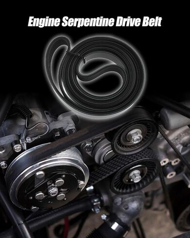 حزام محرك اعوج K070750 مناسب لسيارة Toyota Camry 2007-2009 Corolla 2009-2012 Matrix 2009-2013 RAV4 2006-2008 Scion xB 2012-2015 Pontiac Vibe 2009-2010 استبدال 5070750 7PK1905 in Kuwait