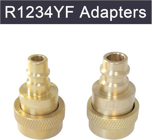 مجموعة موصلات التوصيل السريع، محولات A/C R1234YF R134A للسيارة، لـ AC R134 R1234 R 134A 1234YF in Kuwait