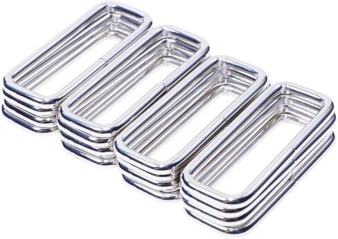Shapenty 2Inch Rectangle Bag Purse Snap Hook Metal Loop Ring Webbing Belt Buckle for Handbag Strap DIY Bag Making Repair in Kuwait