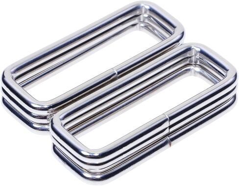 Shapenty 2Inch Rectangle Bag Purse Snap Hook Metal Loop Ring Webbing Belt Buckle for Handbag Strap DIY Bag Making Repair in Kuwait