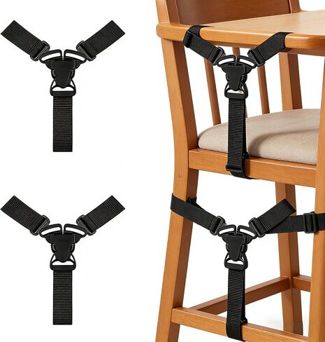 4PCS Split-Type Lock Buckle Black Plastic 1-Inch Three-Way Snap-Type Dining Chair Buckle in Saudi Arabia