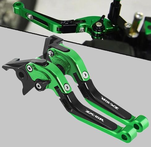 أجزاء معدلة لفرامل الدراجات النارية وأذرع القابض متوافقة مع ZX 10R ZX10RR ZX-10R 2025 2024 2023 2022-2016 رافعة فرامل قابلة للتعديل وقابلة للطي وقابلة للتمديد (أحمر) in Kuwait