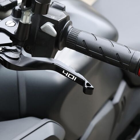 Motorcycle Short Brake Clutch Levers Compatible with H.usqvarna Svartpilen 401 Vitpilen 401 2018 2019 2020 2021 2022 2023 | Front Shorter Levers Handles Vitpileno401 Accessories (Black) in Kuwait
