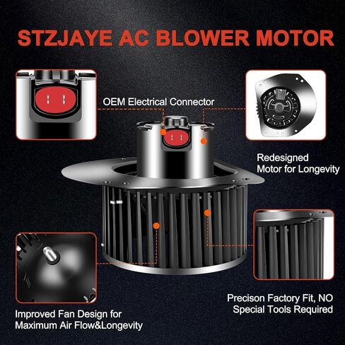 700014 محرك سخان منفاخ تيار متردد، استبدال محرك مروحة HVAC متوافق مع Ford لـ F-150 F-250 F-350 1980-1986، لتاج فيكتوريا 1992-2011، لميركوري جراند ماركيز 1979-2011 in Kuwait